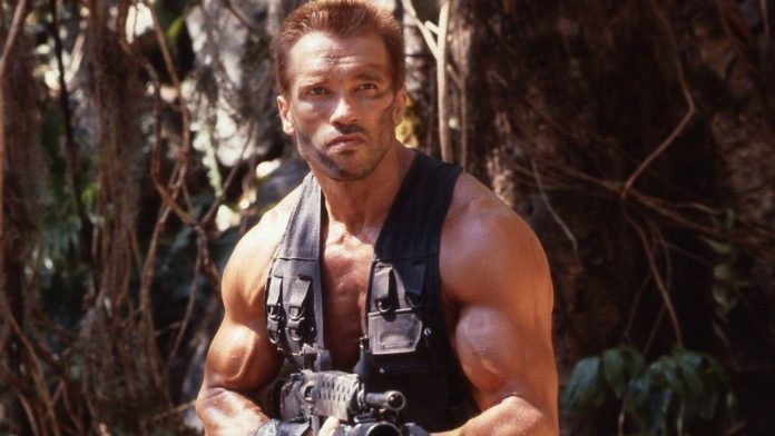 Arnold Schwarzenegger em ação nos anos 80