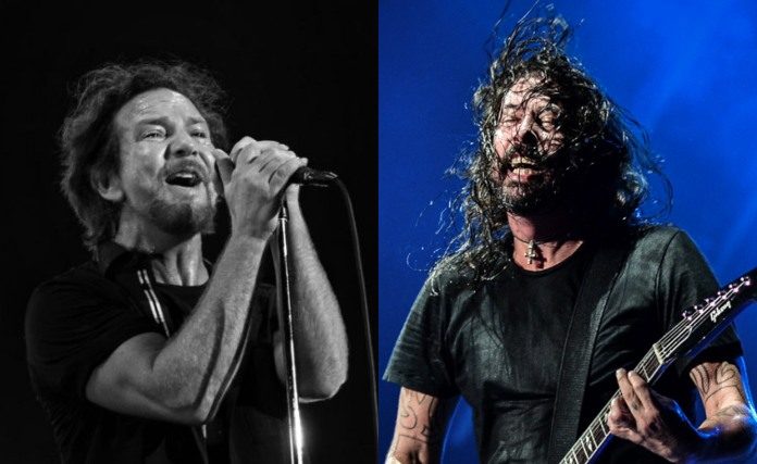 Eddie Vedder (Pearl Jam) e Dave Grohl (Foo Fighters)