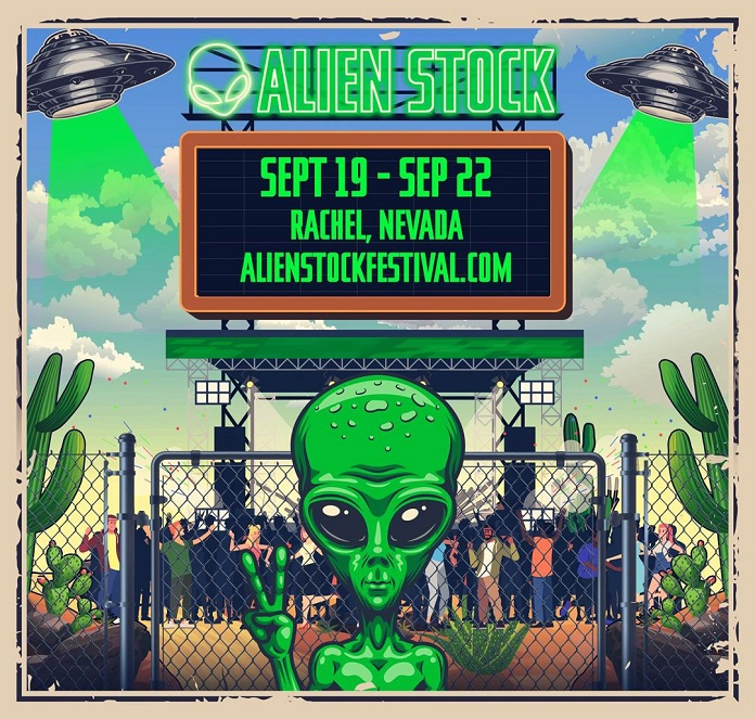 Festival Invasão Área 51 Alien Stock Poster