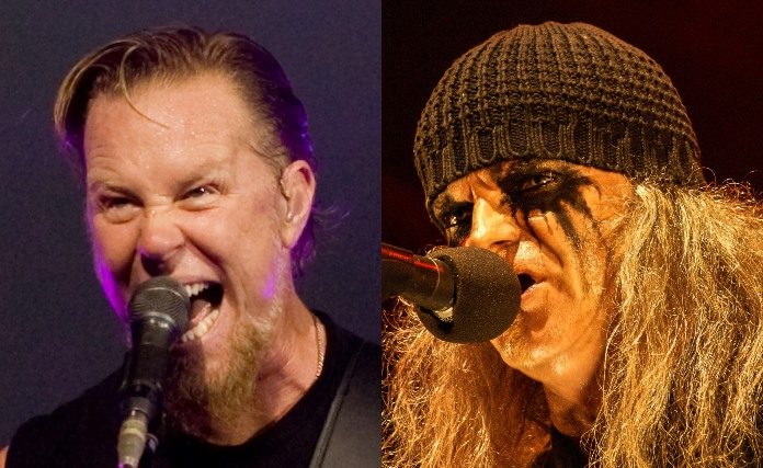 James Hetfield (Metallica) e Tom G Warrior (Celtic Warrior)