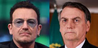 Bono (U2) e Jair Bolsonaro