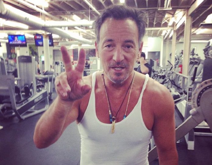 Bruce Springsteen na academia lindoooo