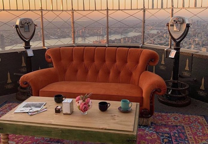 Sofá de Friends no Empire State