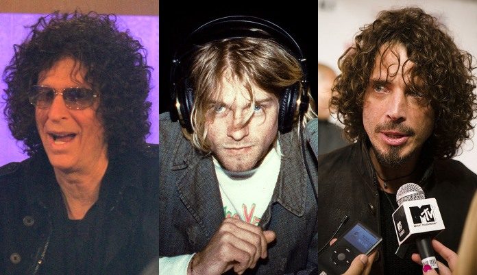 Howard Stern, Kurt Cobain (Nirvana) e Chris Cornell (Soundgarden)