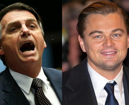 Jair Bolsonaro e Leonardo DiCaprio