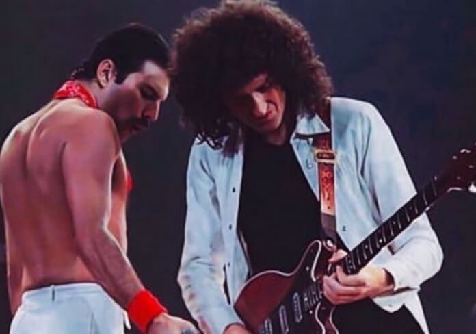 Freddie Mercury e Brian May, do Queen
