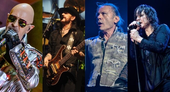 Judas Priest, Motorhead, Iron Maiden e Black Sabbath