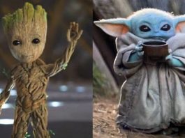Baby Groot e Baby Yoda