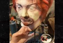 Charles Manson Máscara com cinzas
