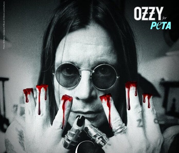 Ozzy Osbourne em campanha para a PETA