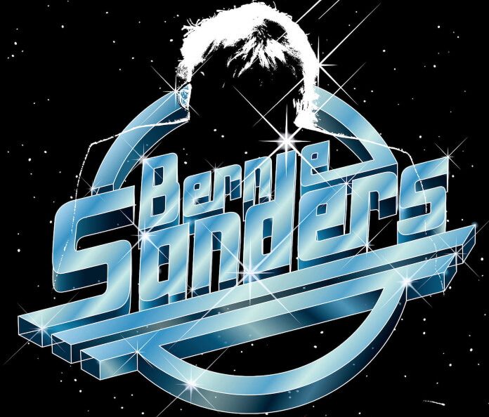 Logotipo do The Strokes com Bernie Sanders