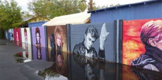 Mural em tributo a David Bowie