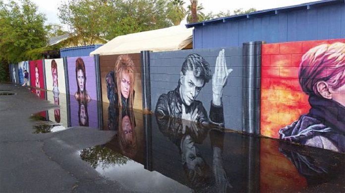 Mural em tributo a David Bowie