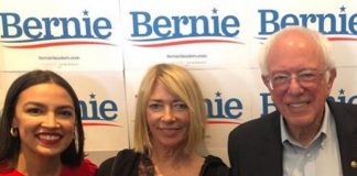 Kim Gordon e Bernie Sanders