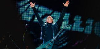 James Hetfield em show do Metallica, 2019