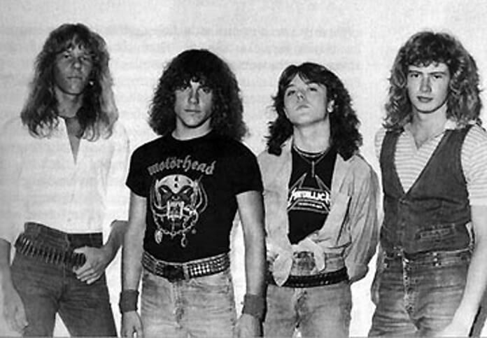 Metallica com Dave Mustaine e Ron McGovney