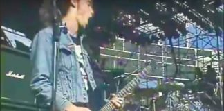Cliff Burton com o Metallica em 1985