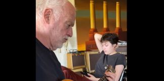 David Gilmour em família