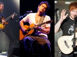 James Valentine (Maroon 5), John Mayer e Ed Sheeran