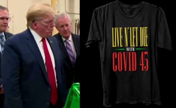 Donald Trump, COVID e camiseta do Guns N Roses