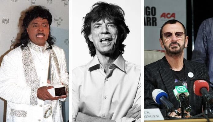 Little Richard, Mick Jagger e Ringo Starr