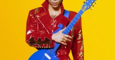 Prince com a guitarra Blue Cloud