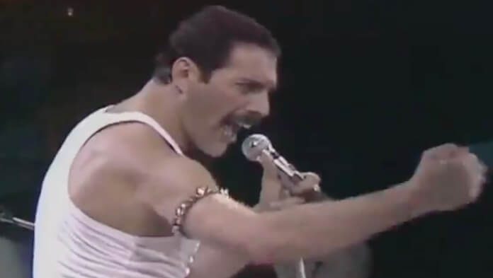 Freddie Mercury no Live Aid