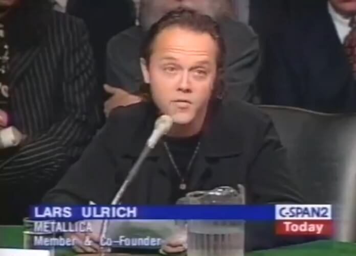 Lars Ulrich no Senado contra o Napster