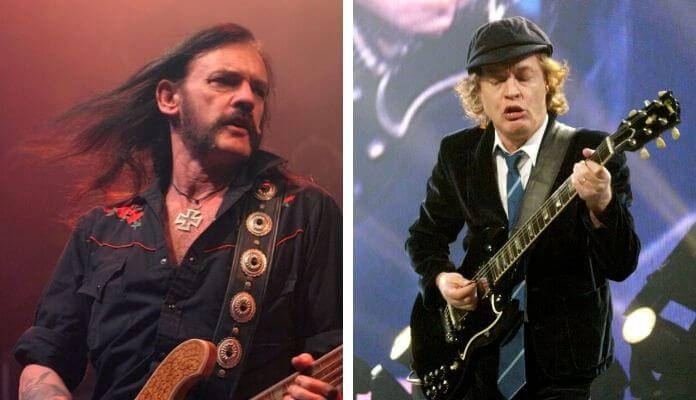 Lemmy Kilmister e Angus Young