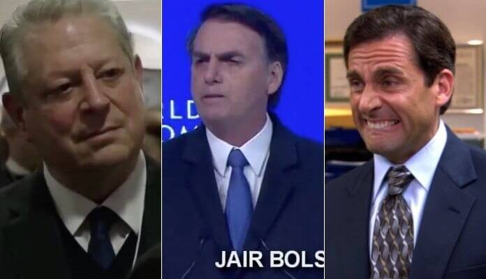 Conversa de Bolsonaro com Al Gore vira cena de 