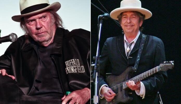 Neil Young e Bob Dylan