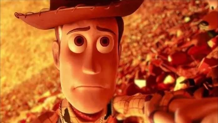 Toy Story 3, cena do incinerador