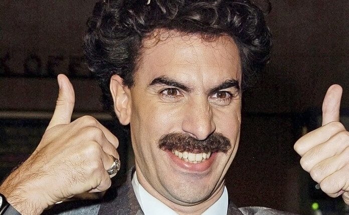 Sacha Baron Cohen como Borat em 2006