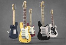Guitarras Fender em LEGO