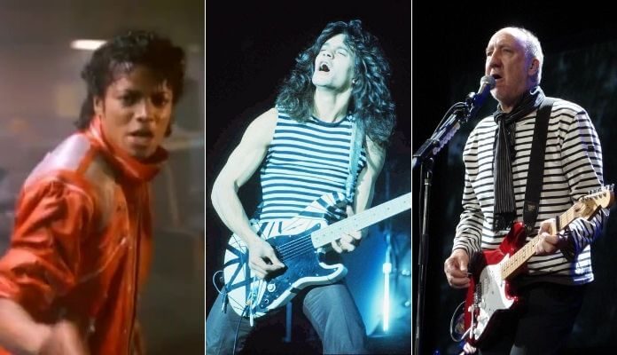 Michael Jackson, Eddie Van Halen e Pete Townshend