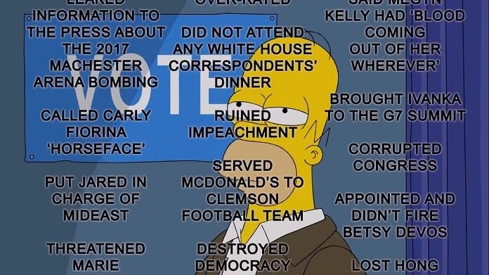 Os Simpsons elencam 50 motivos para não votar em Donald Trump em Treehouse of Horror