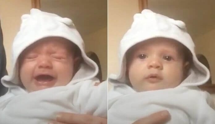 Bebê só para de chorar com Slipknot
