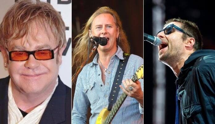 Elton John, Alice in Chains e Liam Gallagher farão lives