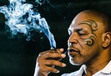 Mike Tyson fumando maconha