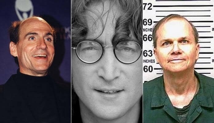 James Taylor, John Lennon e Mark David Chapman