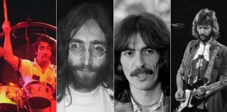 Keith Moon, John Lennon, George Harrison e Eric Clapton