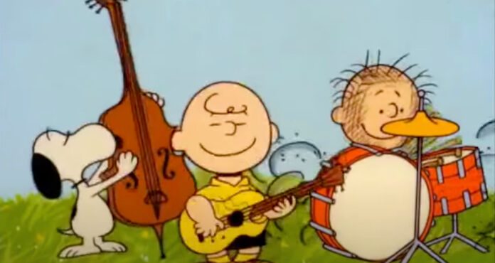 Turma de Charlie Brown cantando Yes