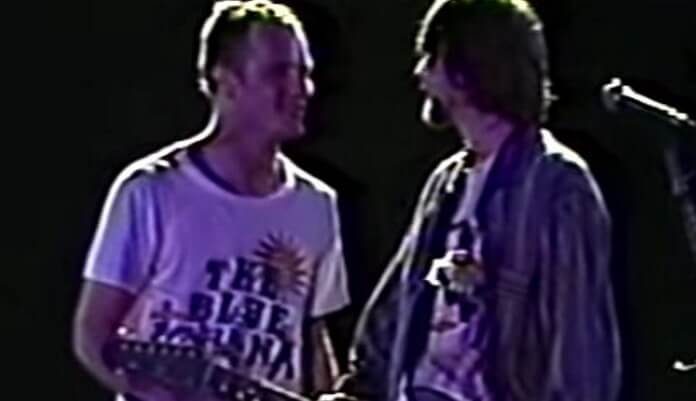 Flea e Kurt Cobain no Brasil