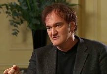 Quentin Tarantino brigando com entrevistador