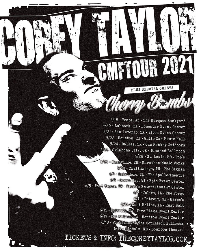 Pôster turnê Corey Taylor