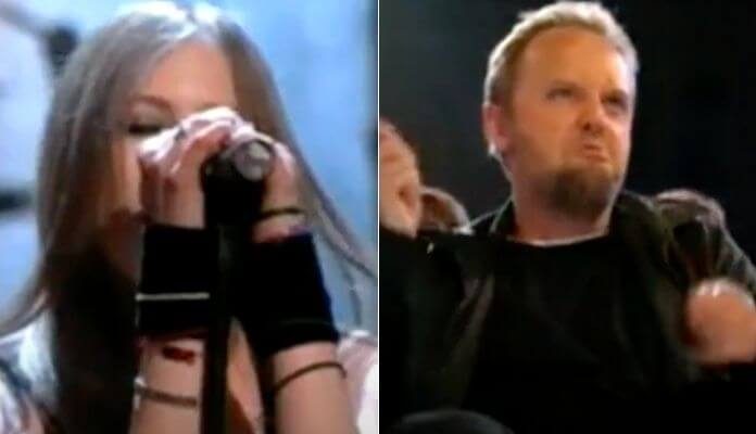 Avril Lavigne e Lars Ulrich, do Metallica