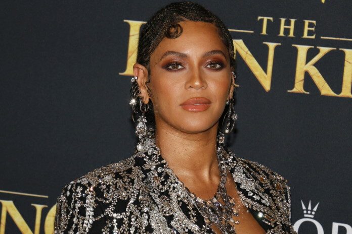 Beyoncé na premiere de Rei Leão em 2019