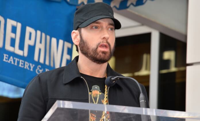 Eminem em 2020, na Calçada da Fama
