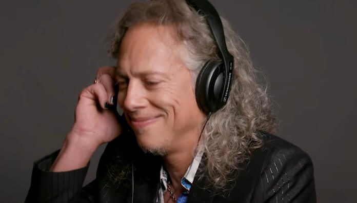 Kirk Hammett avaliando músicas de terror