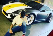 Chris Brown e seu Porsche